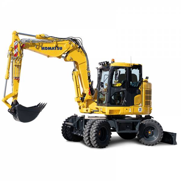 Komatsu midi-graafmachine PW138MR-11 te koop bij Vrijdag Trading